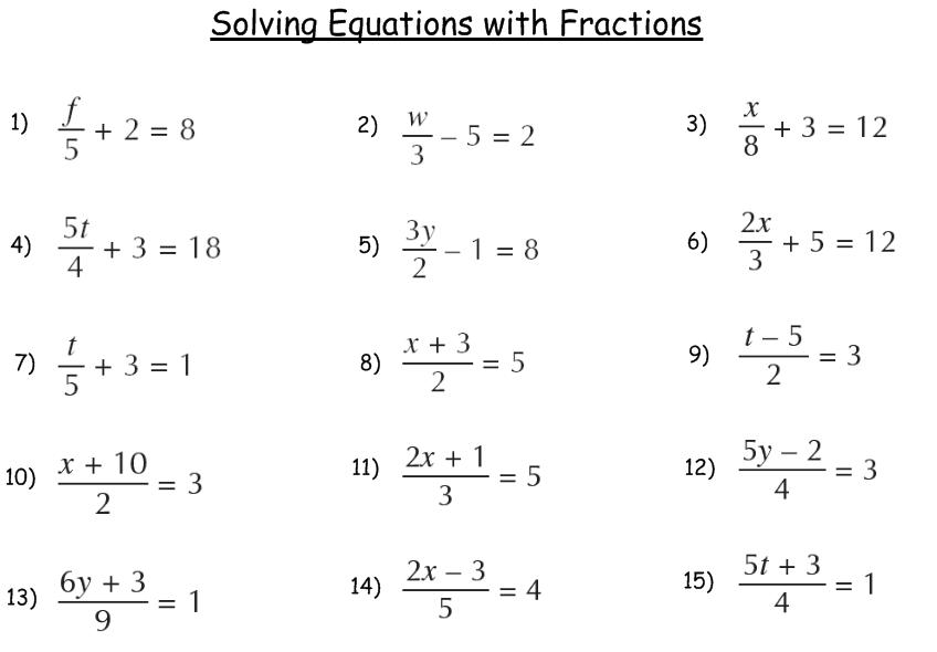 Algebra Equation Solver With Fractions Calculator ...
